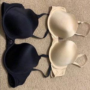 Black and beige Maidenform bras